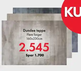 Fagmøbler Dundee teppe tilbud