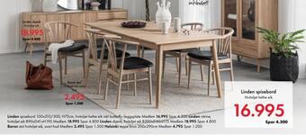 Fagmøbler Linden spisebord tilbud