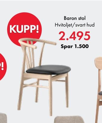 Fagmøbler Baron stol tilbud
