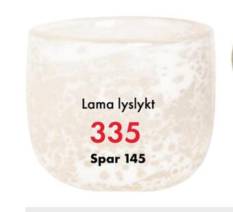 Fagmøbler Lama lyslykt tilbud