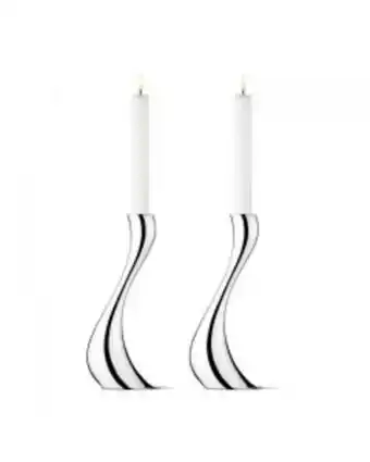 Christiania Glasmagasin Georg jensen cobra lysestake 24cm 2pk tilbud
