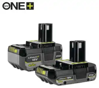 Clas Ohlson Ryobi batterier one+ compact 18 v 2,0 ah / 4,0 ah rb18242x tilbud
