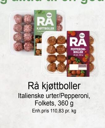 Joker Rå kjøttboller tilbud