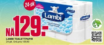 Europris Classic toalettpapir tilbud