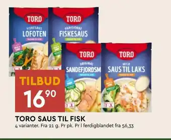 Coop Mega Toro saus til fisk tilbud