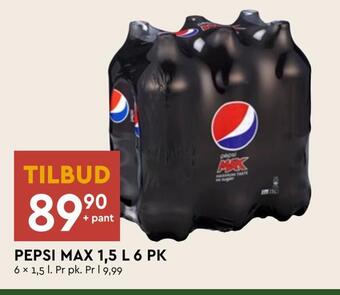 Coop Mega Pepsi max 1,5 l 6 pk tilbud