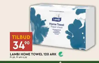 Coop Mega Lambi home towel 120 ark tilbud