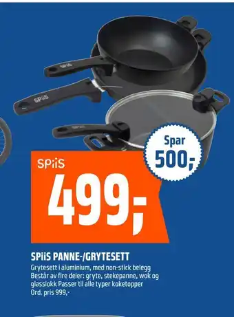 Coop Obs Spiis panne-/grytesett tilbud