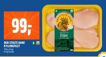 Coop Obs Den stolte hane kyllingfilet tilbud