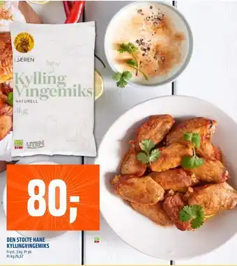 Coop Obs Den stolte hane kyllingvingemiks tilbud