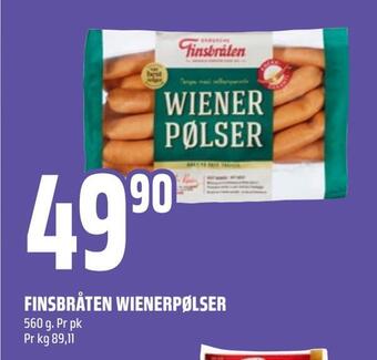 Coop Obs Finsbråten wienerpølser tilbud