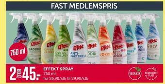 Europris Effekt spray tilbud