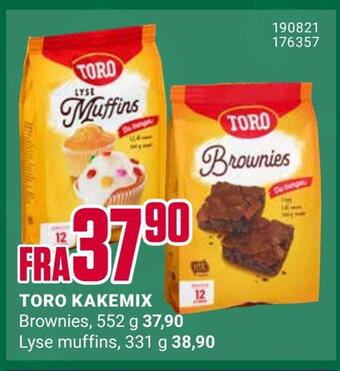 Europris Toro kakemix tilbud