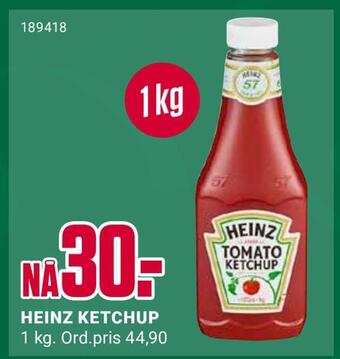 Europris Heinz ketchup tilbud