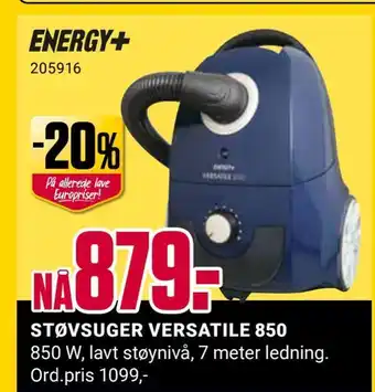 Europris Støvsuger versatile 850 tilbud