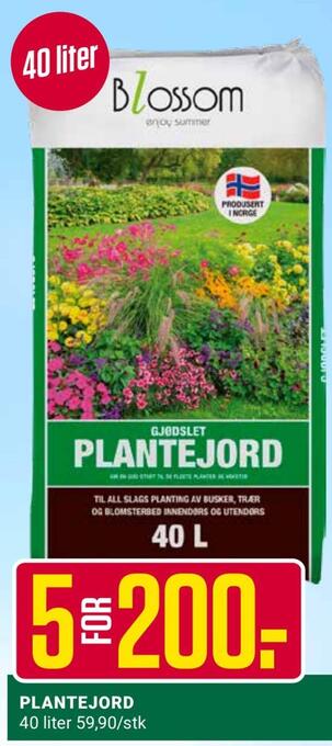 Europris Plantejord tilbud