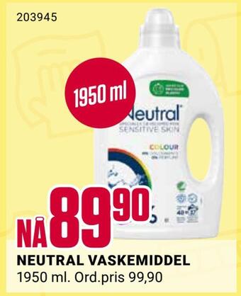 Europris Neutral vaskemiddel tilbud