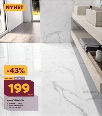 Megaflis Anima white brillo tilbud