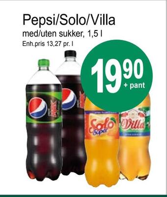 Joker Pepsi/solo/villa tilbud