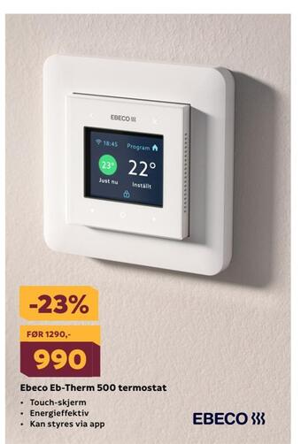 Megaflis Ebeco eb-therm 500 termostat tilbud