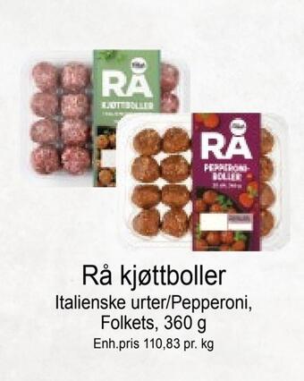 Joker Rå kjøttboller tilbud