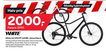 XXL Sport White ax 290 ff 1x8 md dame/herre tilbud