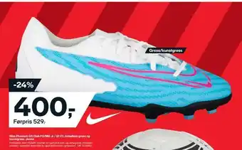 XXL Sport Nike phantom gx club fg/mg jr / q1 23, fotballsko gress og kunstgress, junior tilbud