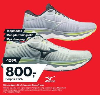 XXL Sport Mizuno wave sky 5. løpesko, dame/herre tilbud