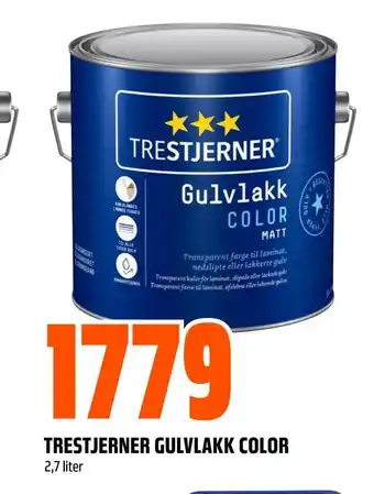 Trestjerner gulvlakk color