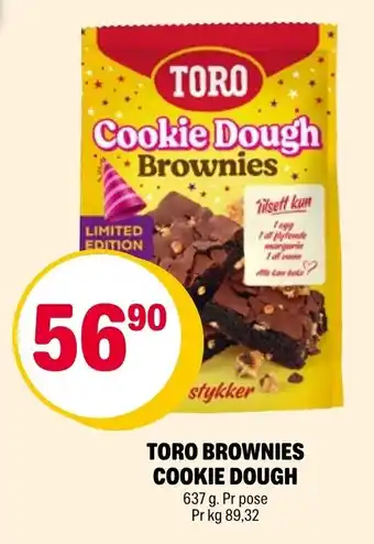 Coop Extra Toro Brownies Cookie Dough tilbud