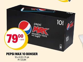 Coop Extra Pepsi Max 10 Bokser tilbud