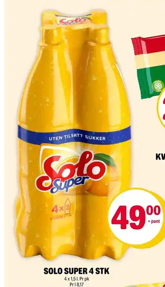 Coop Extra Solo Super 4 stk tilbud