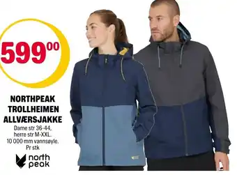 Coop Extra Northpeak Trollheimen Allværsjakke tilbud