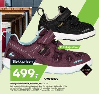 XXL Sport Viking ludo low gtx, fritidssko, str. 23-34 tilbud
