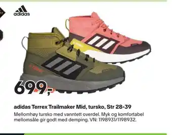 XXL Sport Adidas terrex trailmaker mid, tursko, str 28-39 tilbud