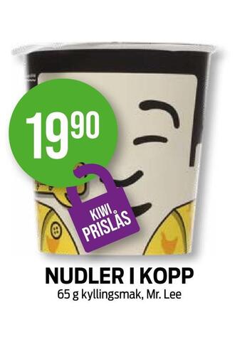 Kiwi Nudler i kopp tilbud