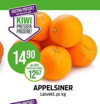 Kiwi Appelsiner tilbud