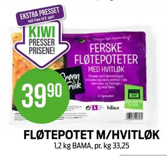 Kiwi Fløtepotet m/hvitløk tilbud