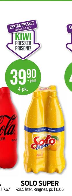Kiwi Solo super tilbud