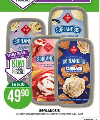 Kiwi Sørlandsis tilbud