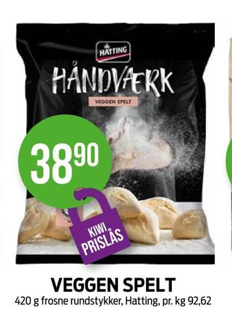 Kiwi Veggen spelt tilbud