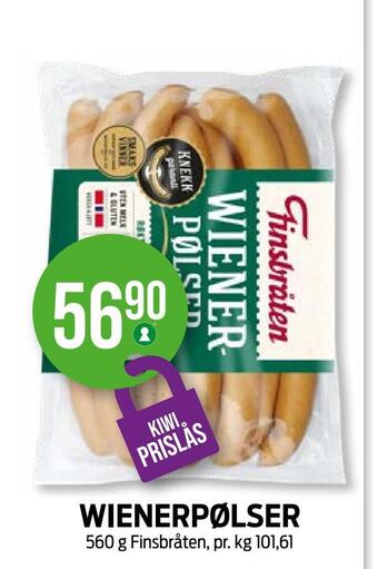 Kiwi Wienerpølser tilbud