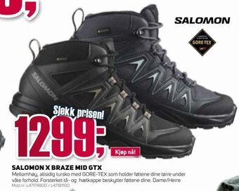 Sport 1 Salomon X Braze Mid Gtx tilbud