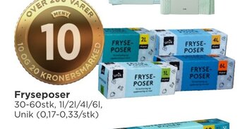 Meny Fryseposer Unik tilbud