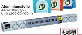 Meny Unik Aluminiumsfolie tilbud