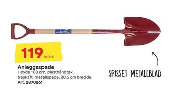 Byggmax Anleggsspade tilbud
