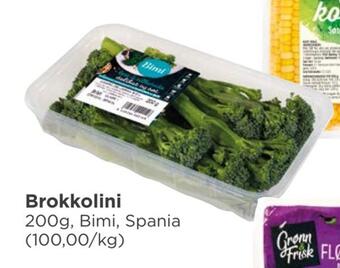 Meny Brokkolini tilbud