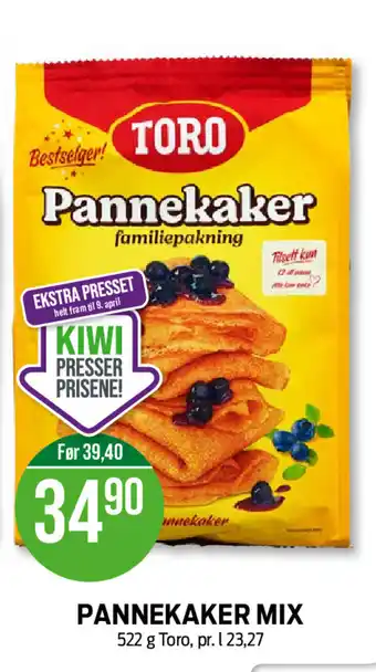 Kiwi Toro Pannekaker Mix tilbud
