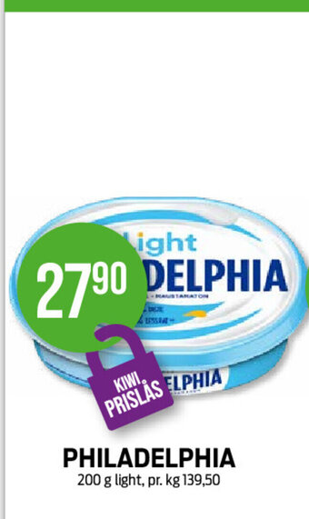 Kiwi Philadelphia Light tilbud