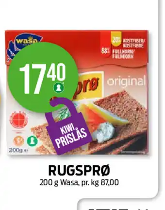 Kiwi Wasa Rugsprø tilbud